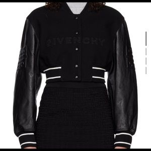 Armani EA7  cropped Varsity Bomber